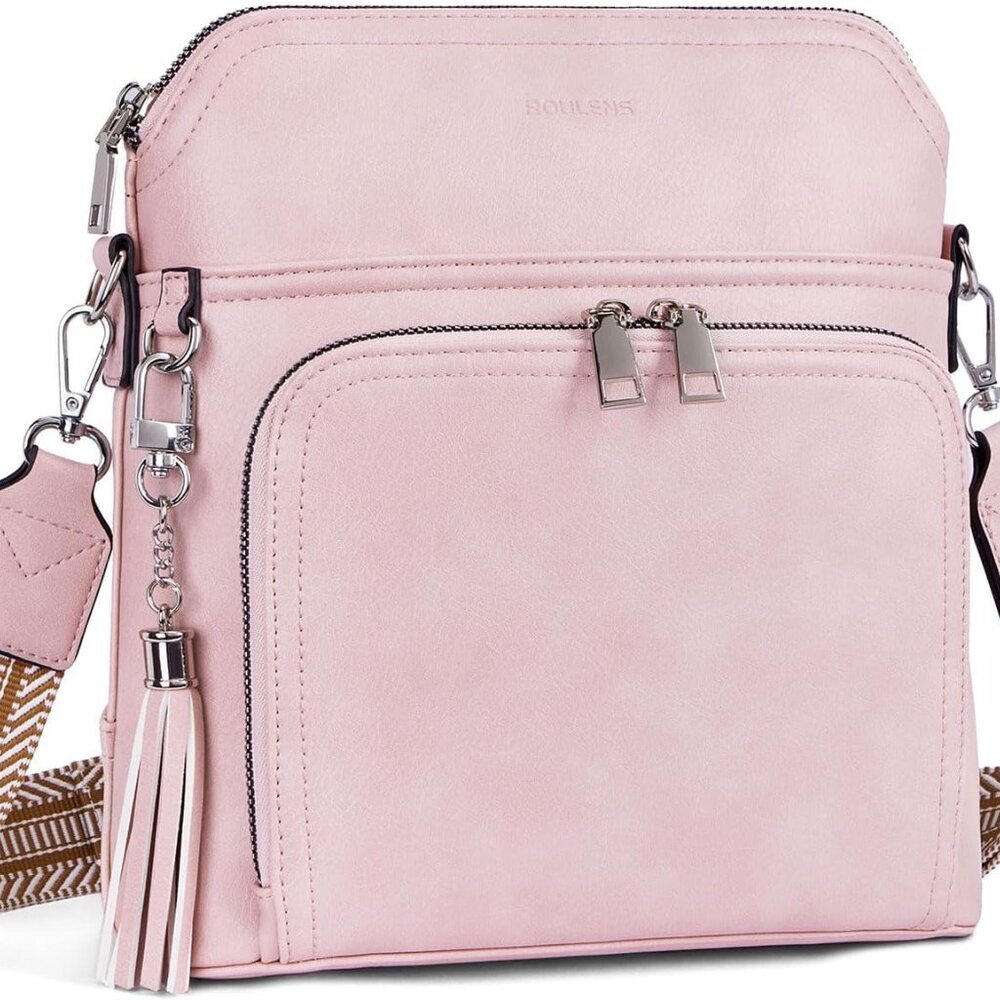 Crossbody Purse for Women,Lightweight Medium Crossbody Bag Soft Leather Women's